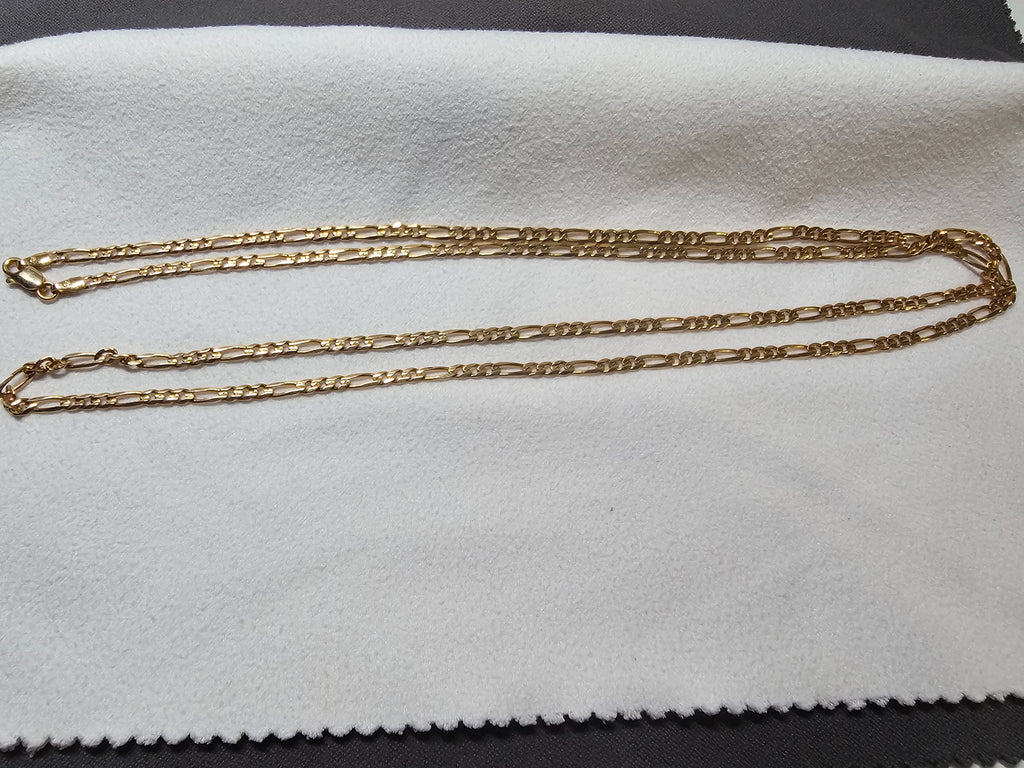 14K Yellow Gold 6.83 DWT -30" Figaro Chain