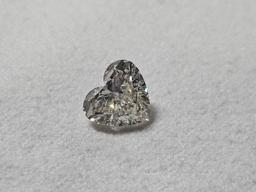 HRD 1.50 CT Natural Heart Brilliant I SI2 EX VG
