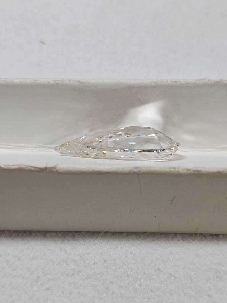 GIA 6.01 CT Natural Pear Modified Brilliant K VVS2 EX VG