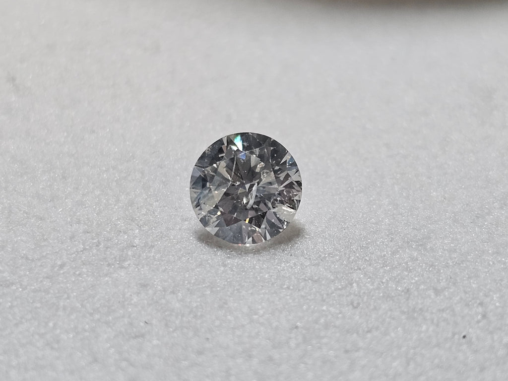 0.76 CT Natural Round Brilliant H-I I2