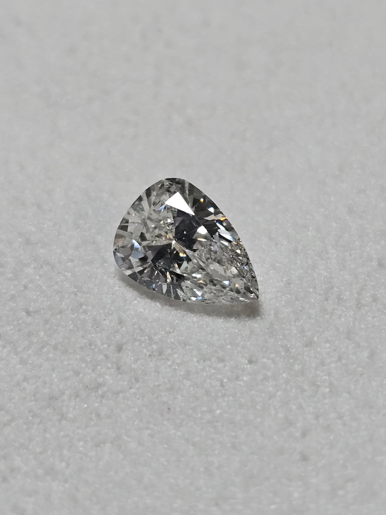GIA 1.54 CT Natural Pear Cut H I1