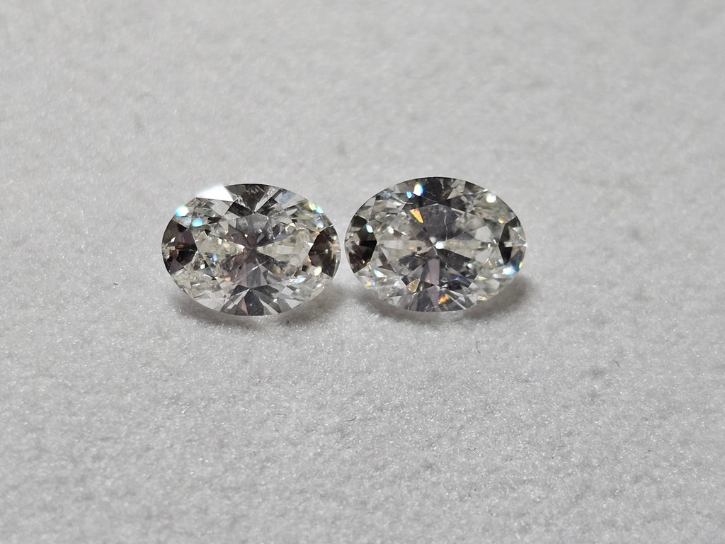 GIA 2.08 CTW Natural Oval Brilliant Match H-I SI2