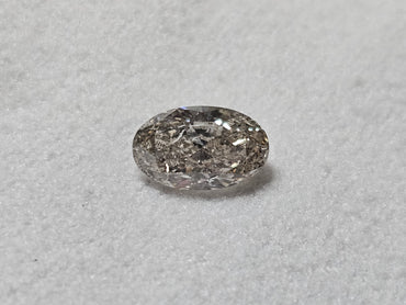 IGI 1.00 CT Natural Oval Brilliant J I1 VG EX EX