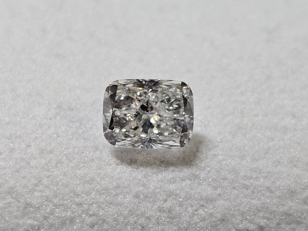 GIA 1.01 CT Natural Elongated Cushion Modified Brilliant H SI2 EX VG
