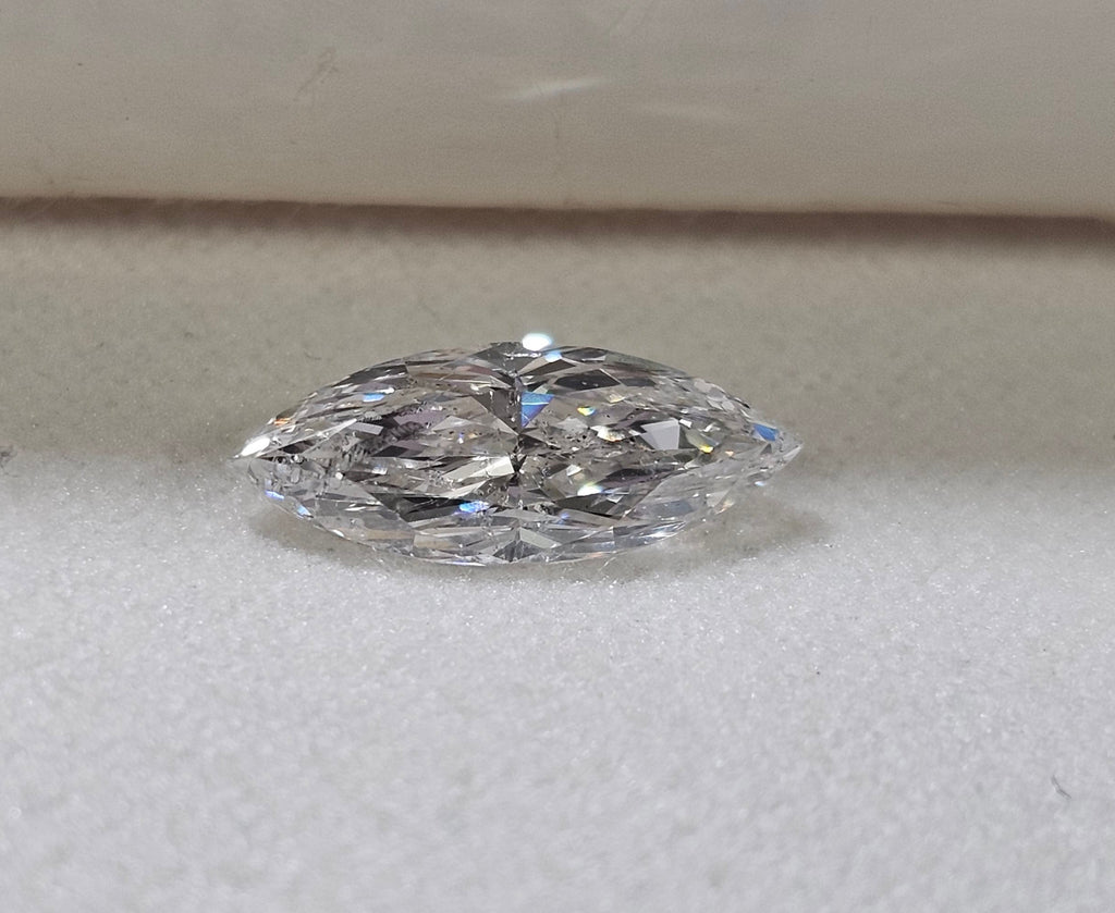 1.00 CT Natural Elongated Marquise Cut EF I1