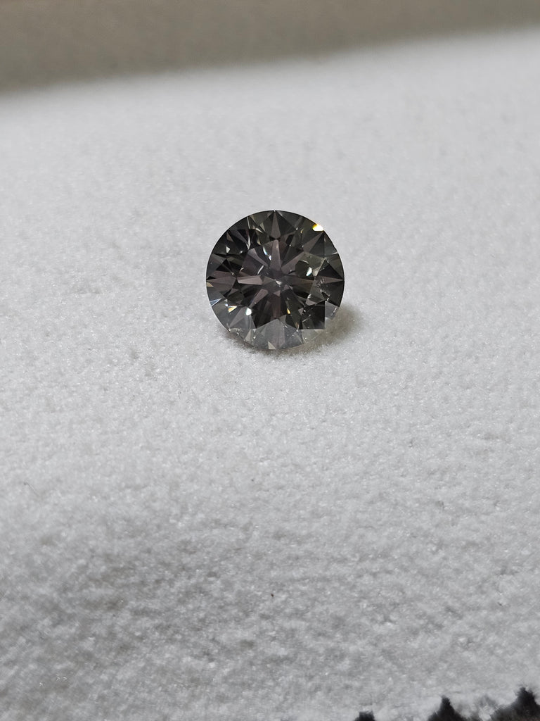 1.51 CT Natural Silverish-grey Round Brilliant Cut SI2