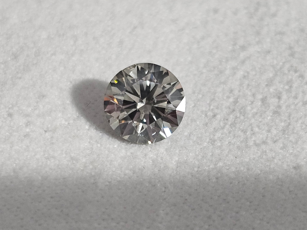 1.51 CT Natural Silverish-grey Round Brilliant Cut SI2