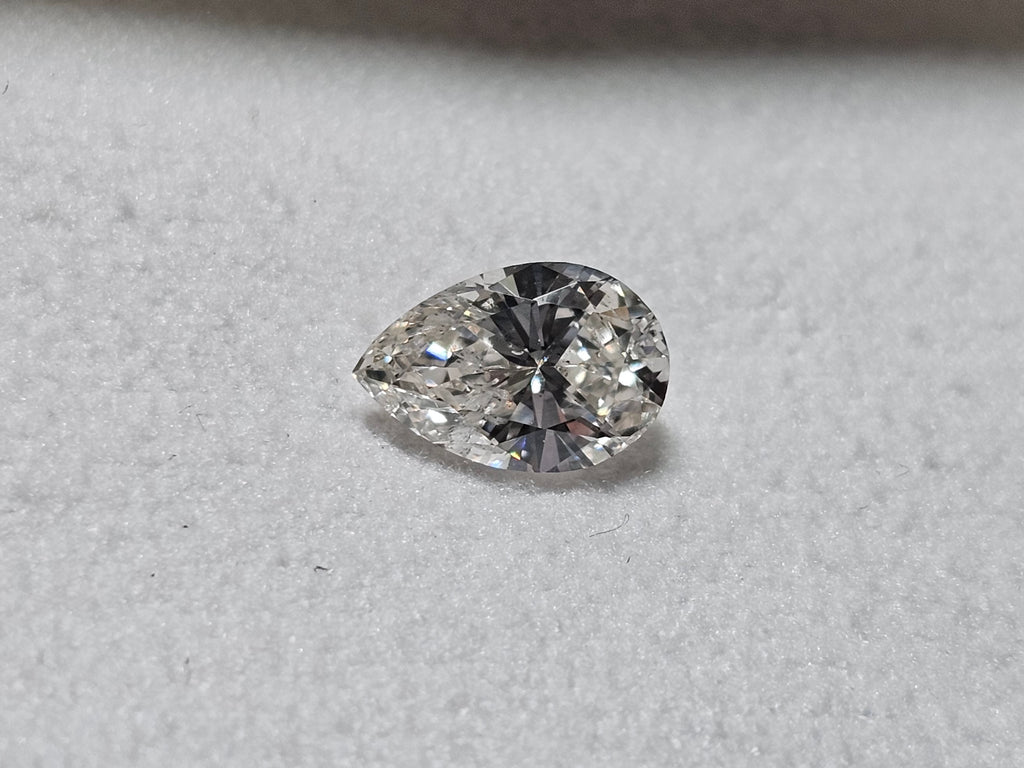 GIA 1.03 CT Natural Pear Brilliant I I1