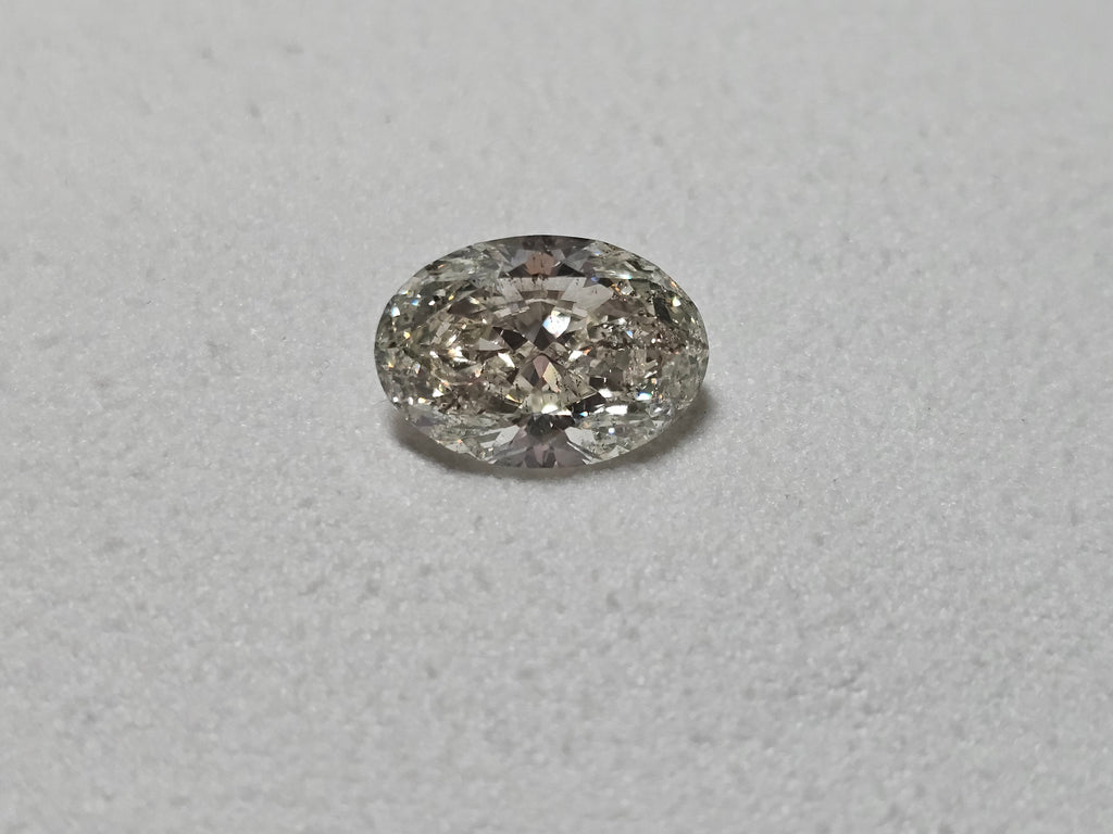 IGI 5.01 CT Natural Oval Brilliant I SI2 XX