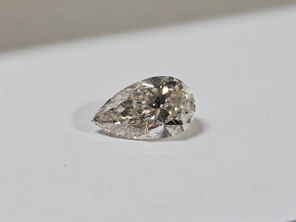 IGI 1.02 CT Natural Pear Cut J SI2 Nice make