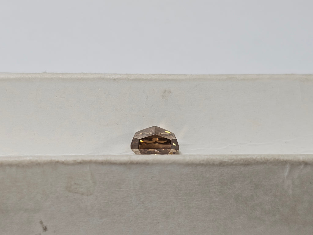 GIA 2.26 CT Natural Radiant Fancy Dark Yellowish Brown SI1 EX/VG
