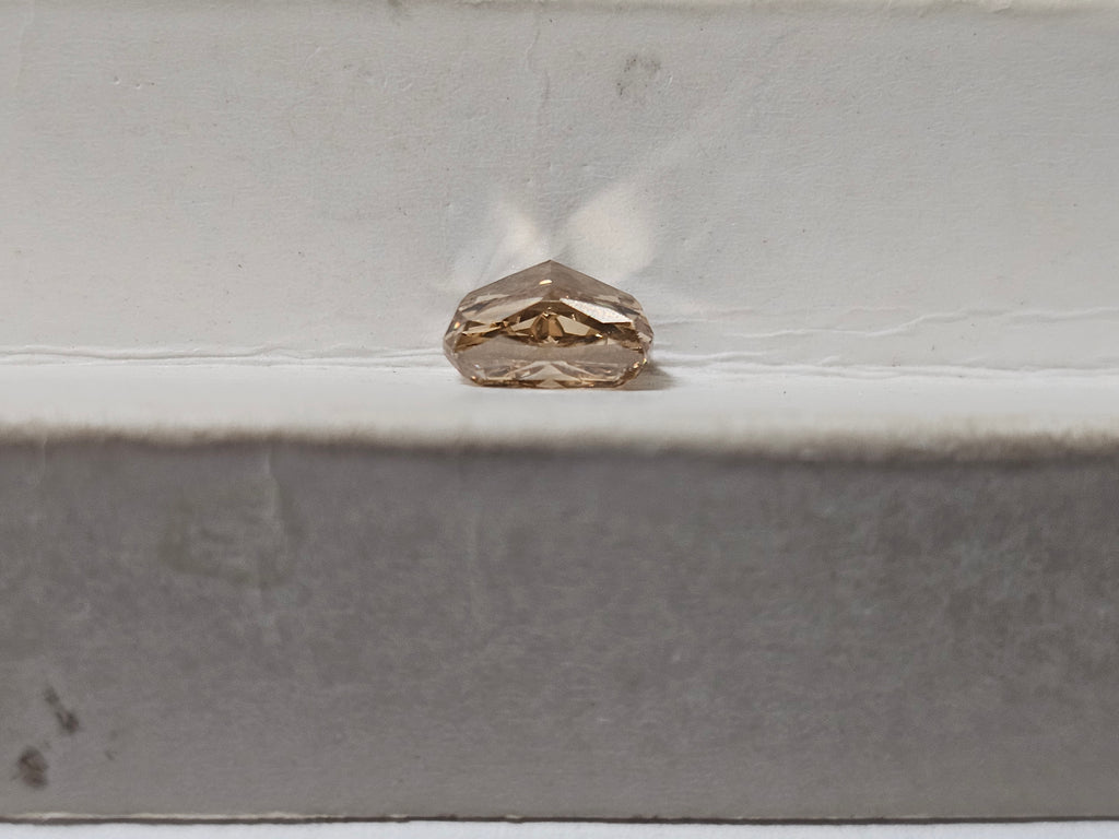 GIA 1.35 CT Natural Long Cushion Fancy Brown-Yellow SI1 EX/VG