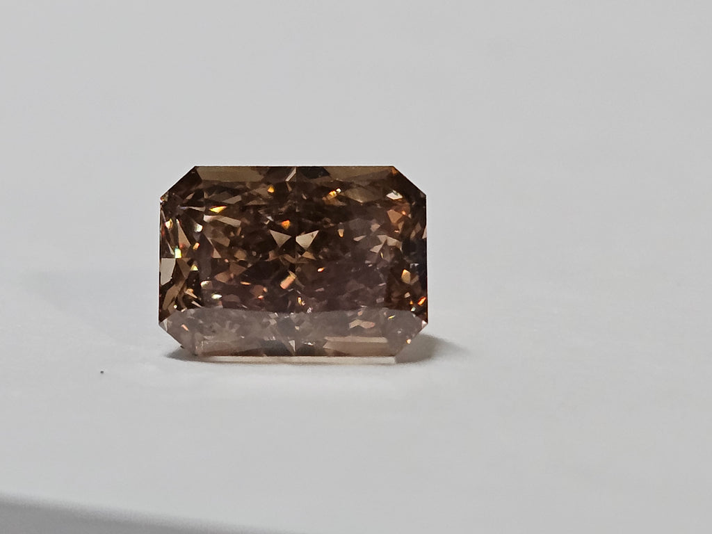 GIA 1.50 CT Natural Radiant Fancy Yellow-Brown SI1 EX/VG