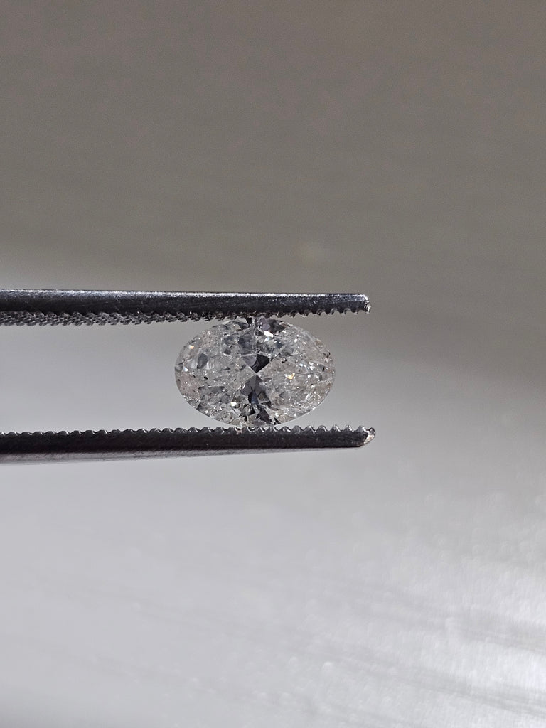IGI 1.00 CT Natural Oval Brilliant G I1 VG VG VG