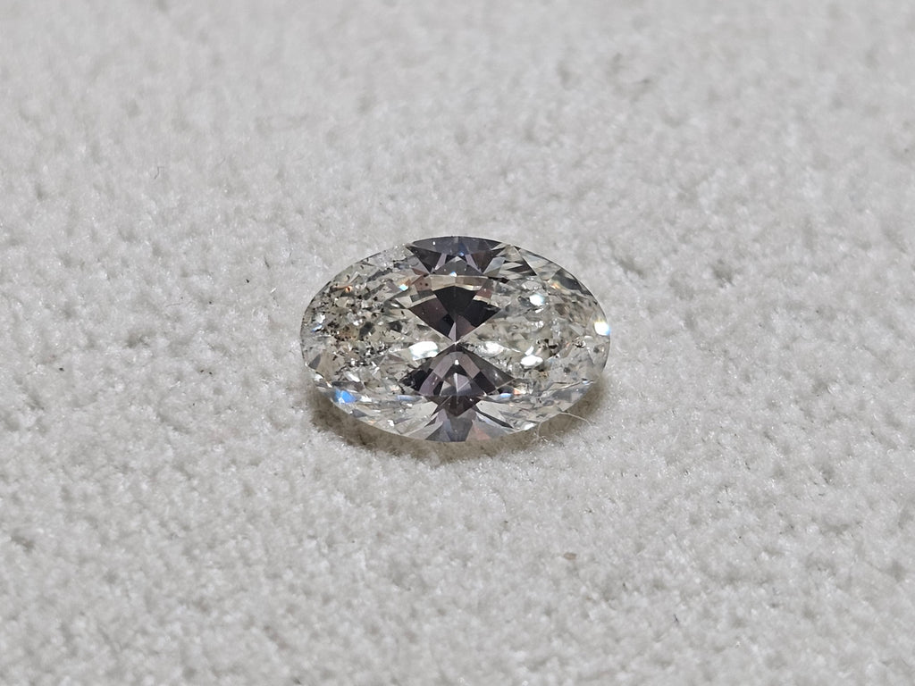 HRD 1.17 CT Natural Oval J SI2 EX VG