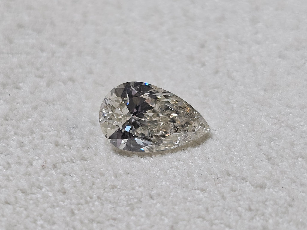 IGI 1.21 CT Natural Pear Brilliant J SI2 XXX