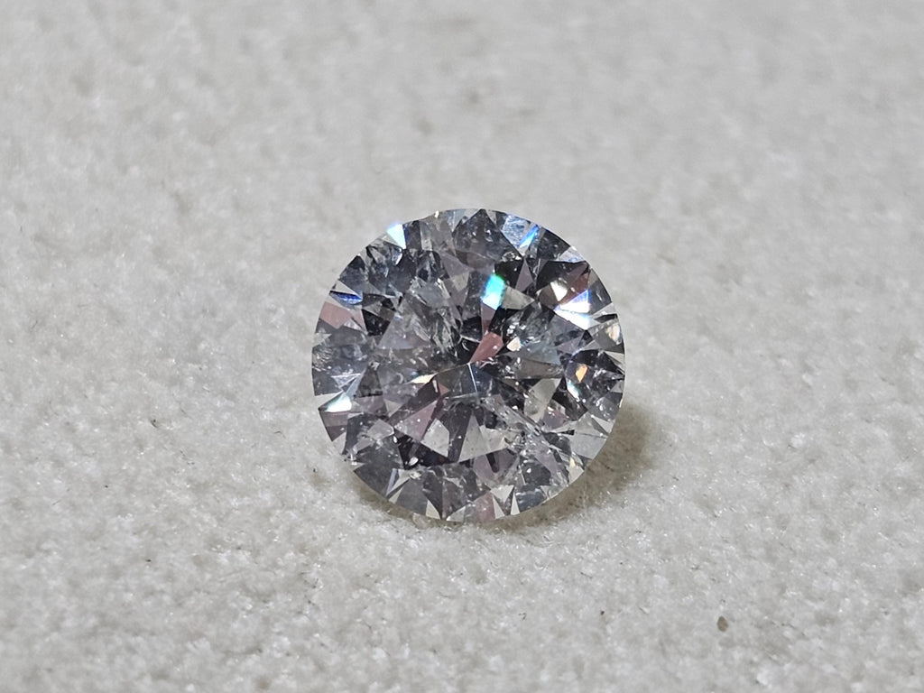 HRD 1.20 CT Natural Round Brilliant H I1 EX EX VG