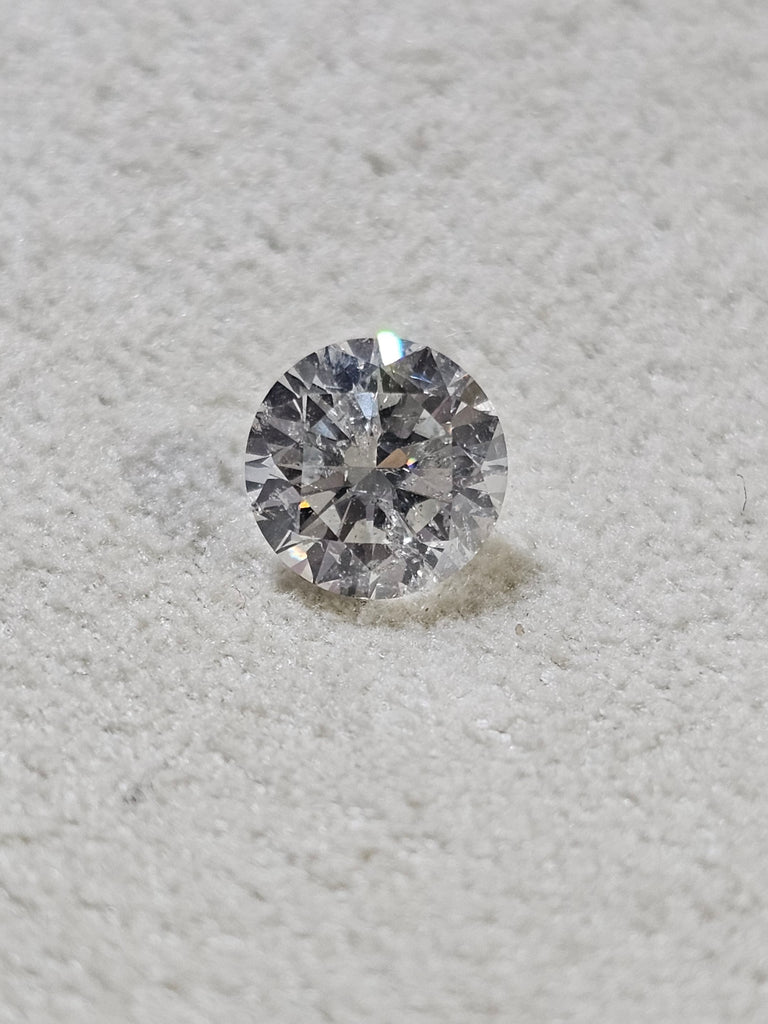 HRD 1.20 CT Natural Round Brilliant H I1 EX EX VG