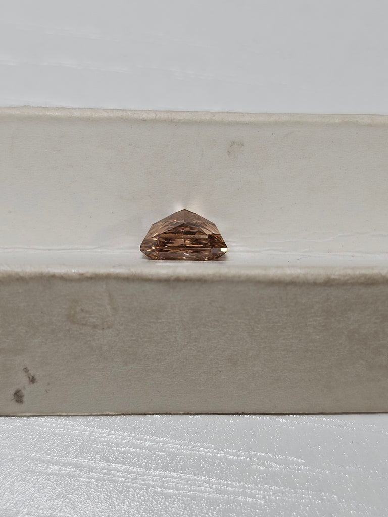GIA 1.93 CT Natural Radiant Fancy Dark Yellowish Brown VS1