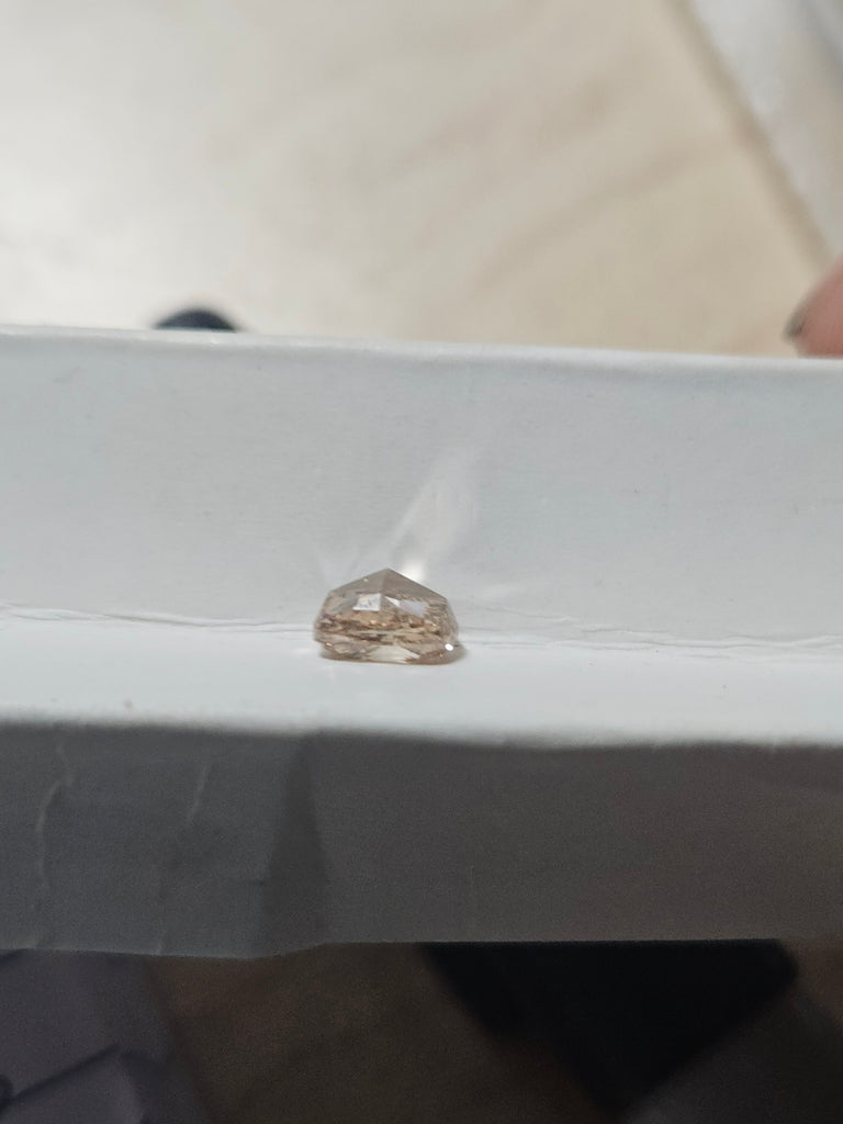 GIA 1.02 CT Natural Cushion Fancy Yellowish Brown SI1 G VG