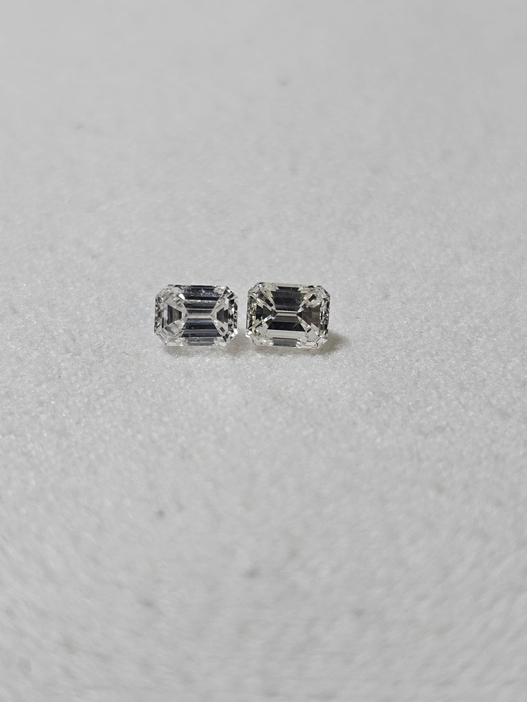 0.53 CTW Natural Emerald Cut Match H-I SI1