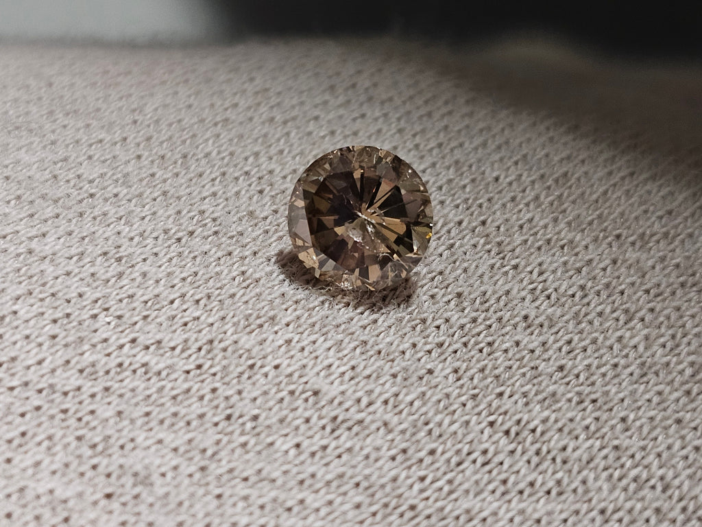1.42 CT Natural Brown Round Imperfect