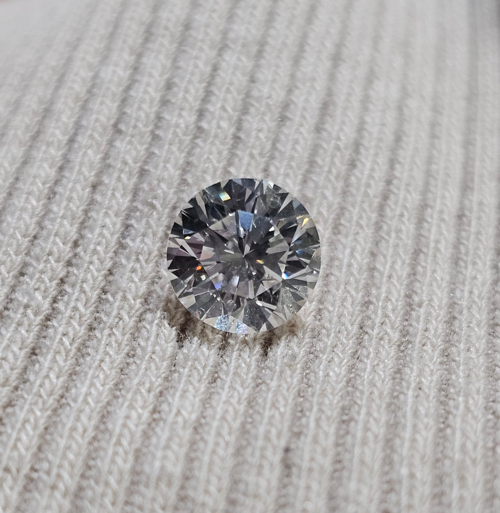 GIA 1.22 CT Natural Round Brilliant Cut J SI2