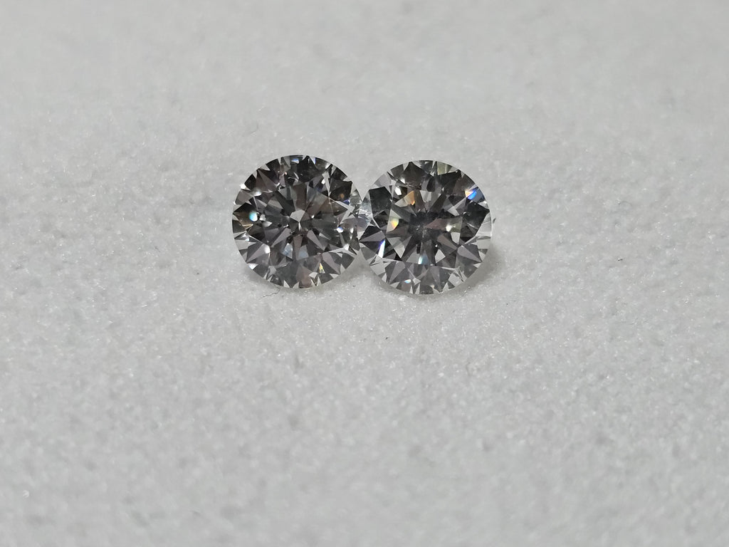GIA 1.04 CTW Natural Round I SI1-SI2 XXX Match