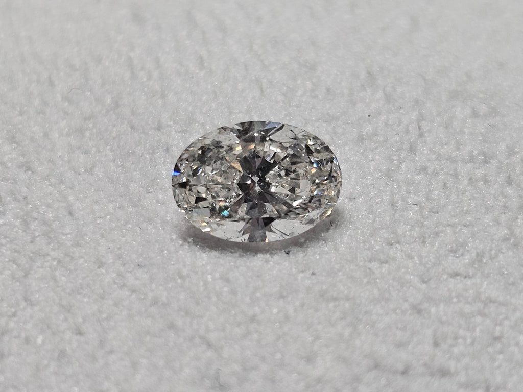 GIA 1.01 CT Natural Oval G SI2 EX-EX