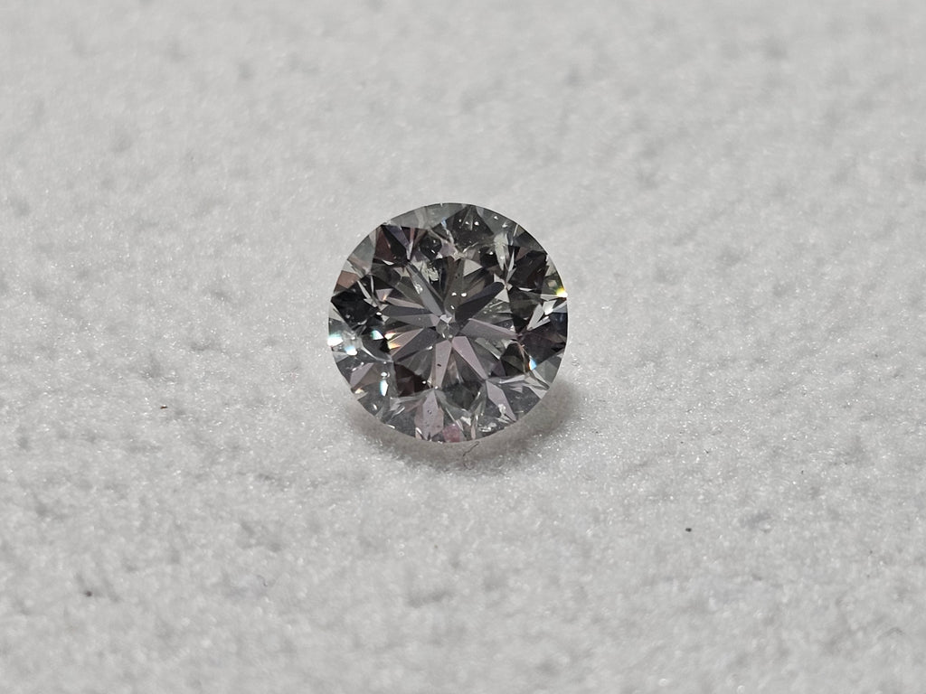 GIA 1.00 CT Natural Round I SI2 VG-EX-VG