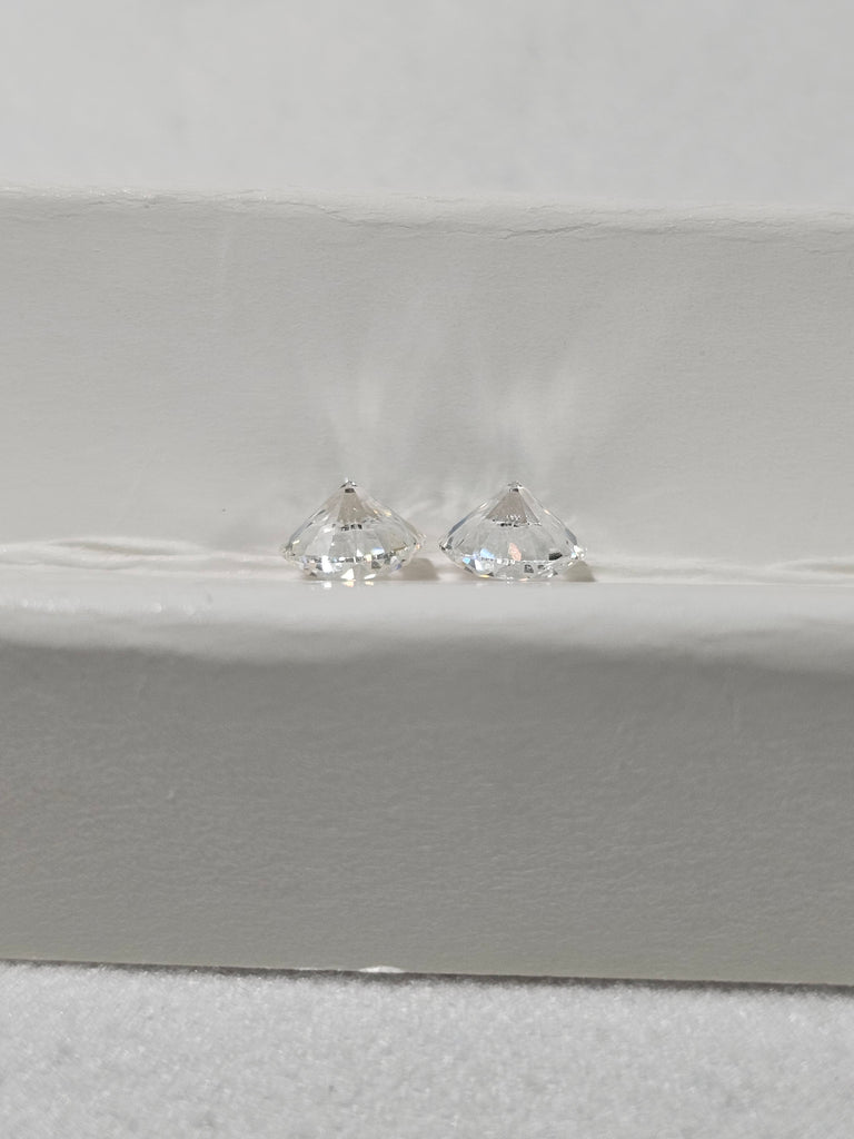GIA 1.01 CTW Natural Round D-F SI1-SI2 Matched Pair