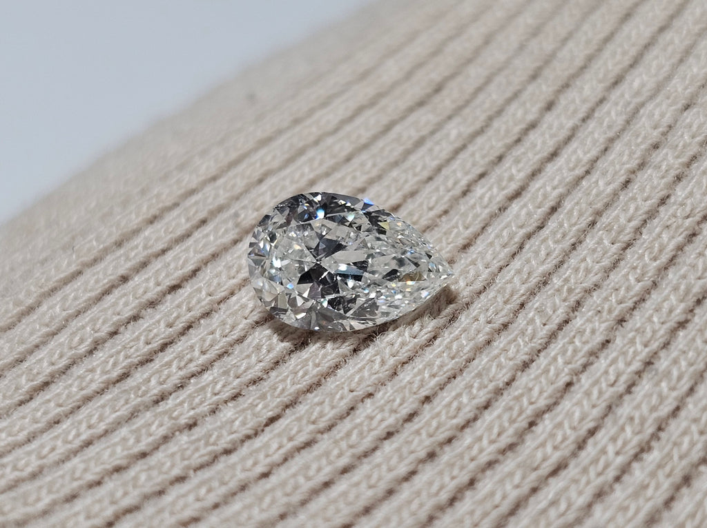 GIA 1.01 CT Natural Pear Brilliant G I1 EX EX