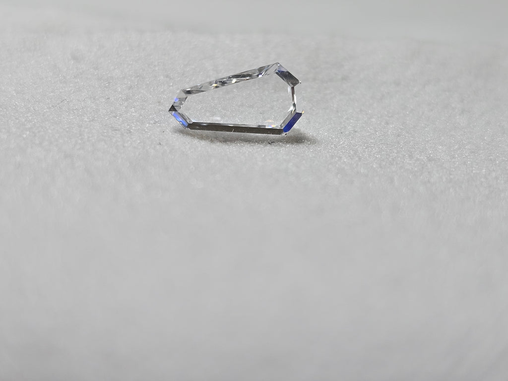 GIA 1.02 CT Natural Modified Shield Step Cut D VS2 EX EX