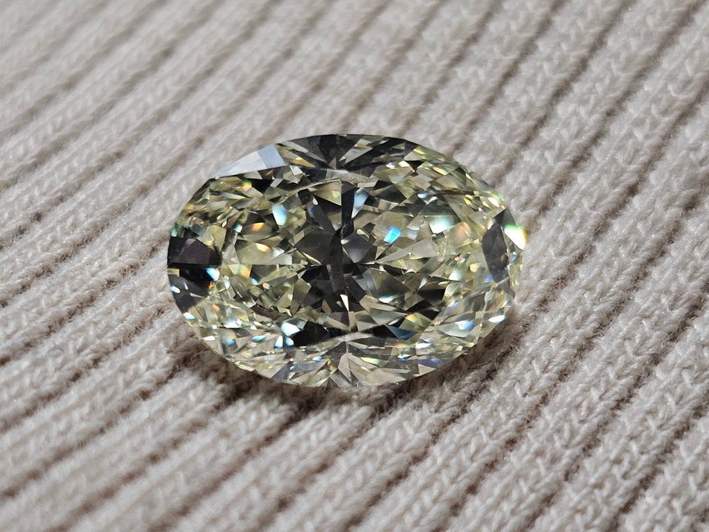 GIA 3.01 CT Natural Oval N SI1 EX EX