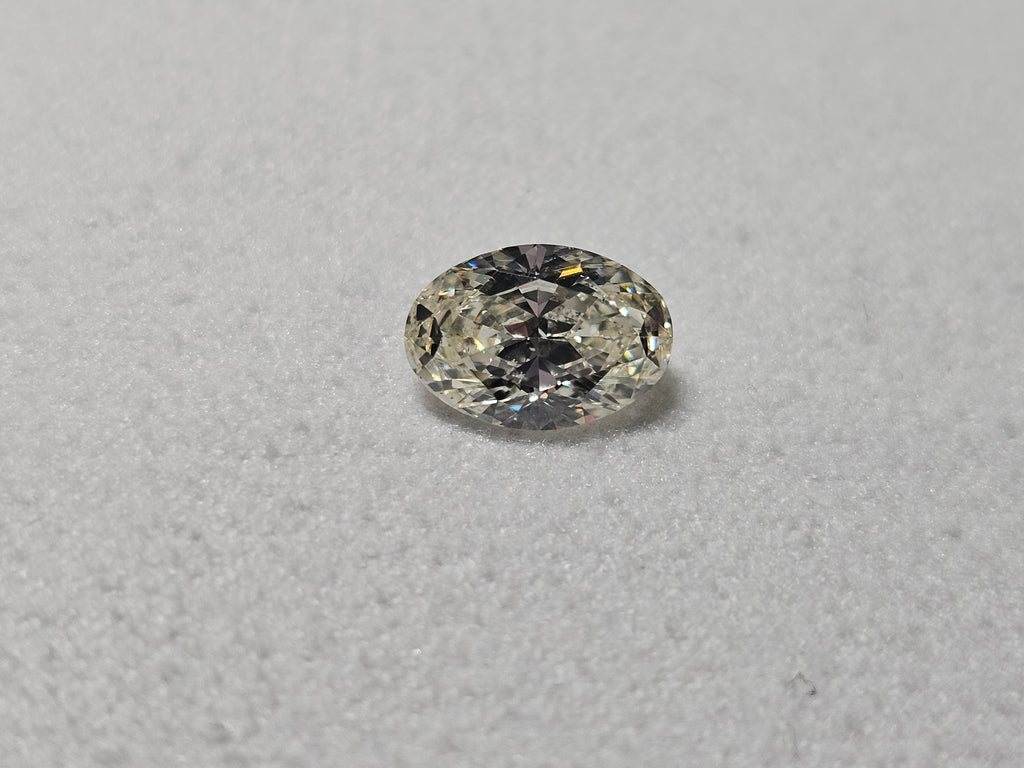 GIA 1.51 CT Natural Oval Brilliant L SI2 EX EX