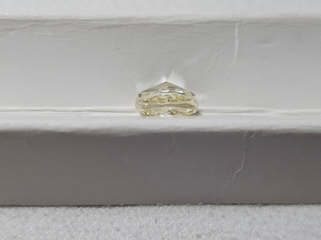 GIA 1.70 CT Natural Long Cushion Y-Z VS2