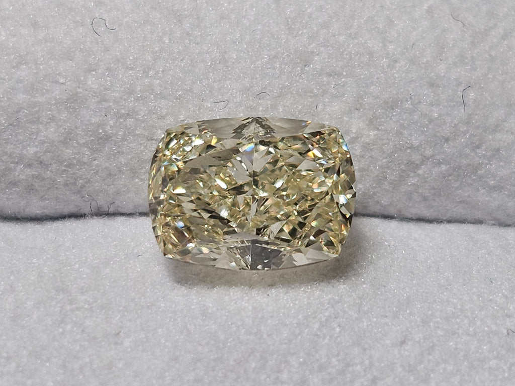 GIA 1.70 CT Natural Long Cushion Y-Z VS2