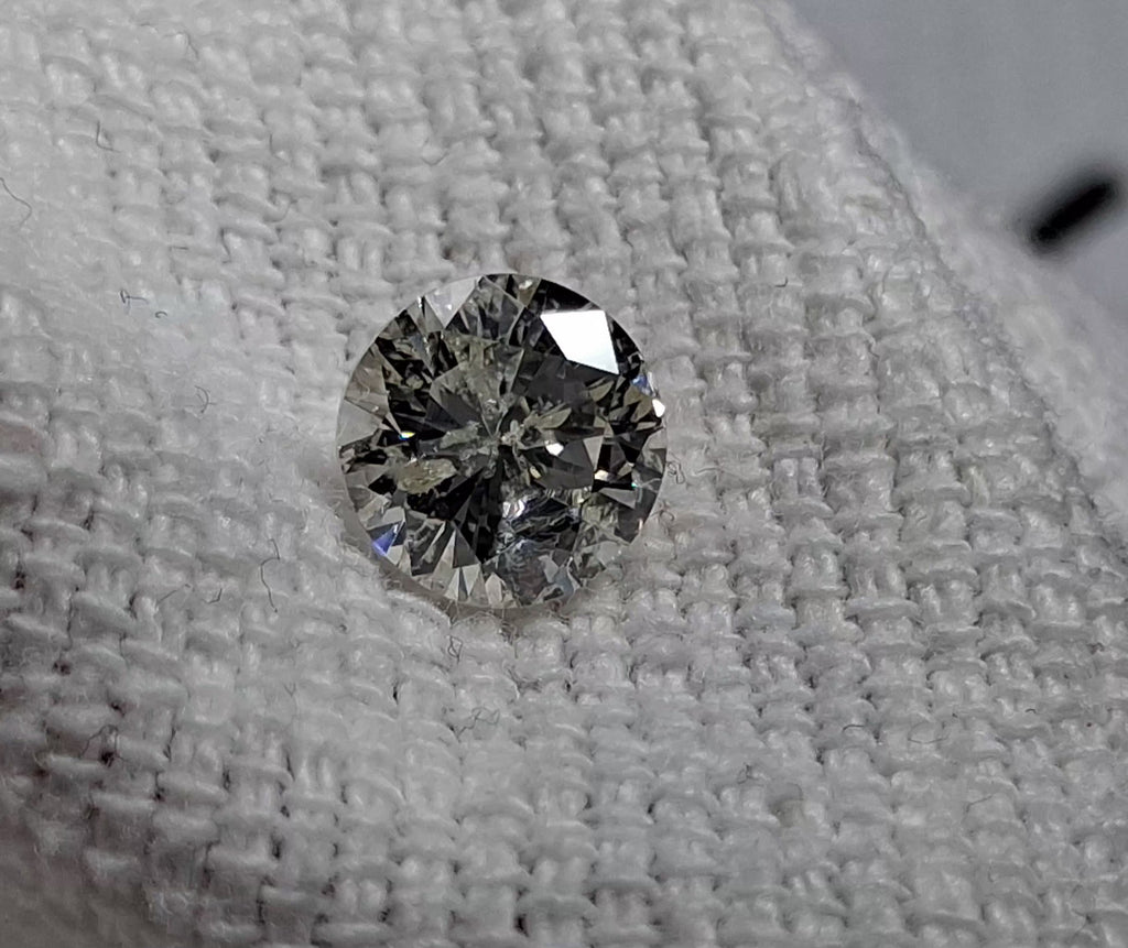 1.53 CT Natural Round Brilliant J I2