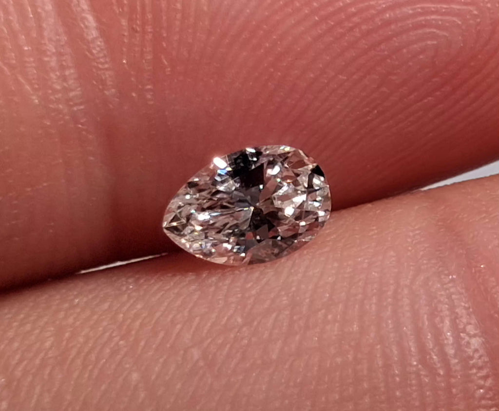 0.46 CT Natural Pear Shape Antique Cut GH SI1