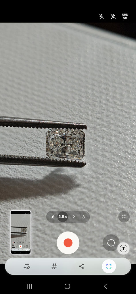 GIA 1.08 CT Natural Radiant Diamond, G, VS2 -73