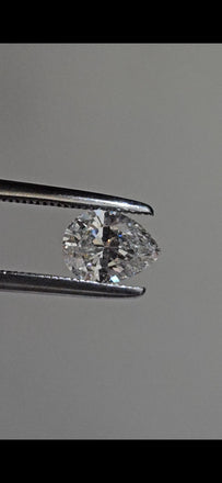 GIA 0.85 CT Natural Pear Cut I I1