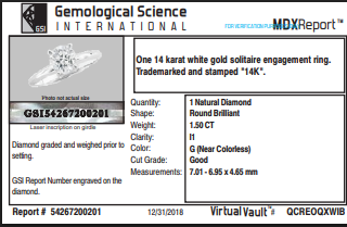 GSI 1.50 CT RB G, I1