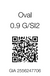 GIA 0.90 CT Natural Oval G SI2 EX VG