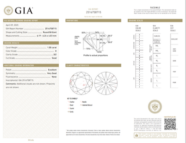 GIA 2.01 CTW Natural RB Match H-I SI2
