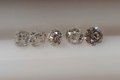 1.57 CT Old European & Old Mine Cut Natural Diamond Parcel (5) I+ SI+