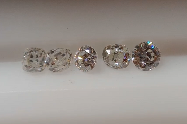 1.57 CT Old European & Old Mine Cut Natural Diamond Parcel (5) I+ SI+