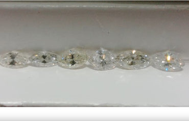 2.08 TCTW Marquise Cut Natural Diamonds (8) H-J SI1-SI2