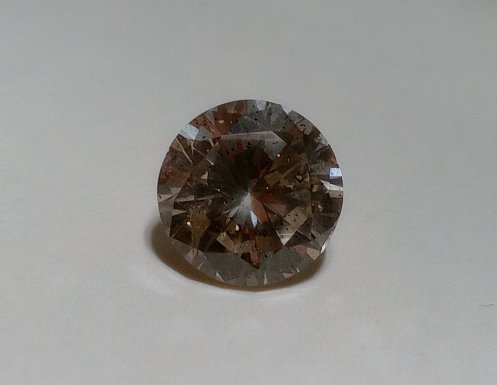 1.52 CT Round Brilliant Natural Diamond Brown I1-I2