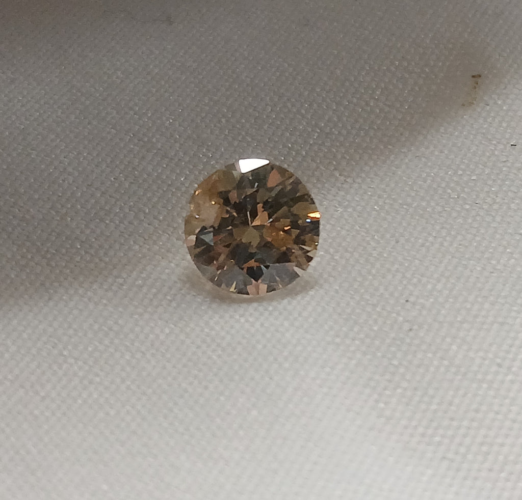 1.08 CT Natural Round Brilliant Brown Imperfect chipped