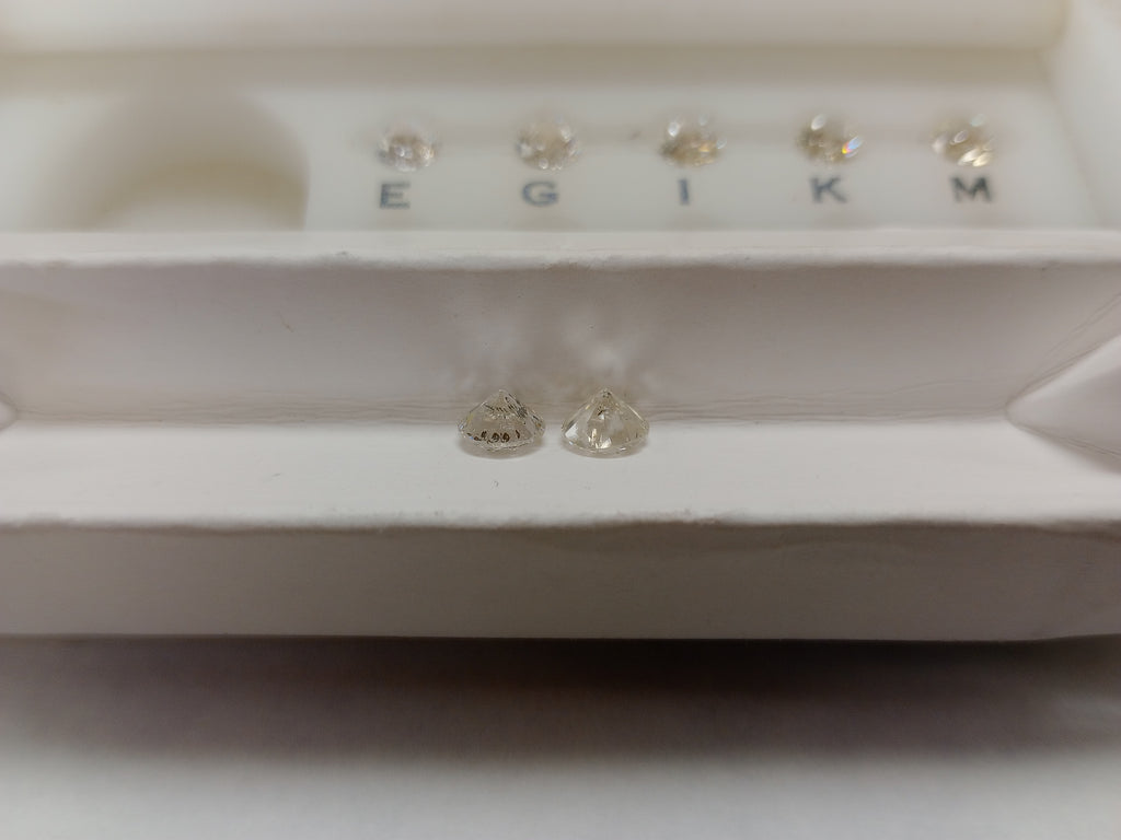 1.45 CTTW Natural Round Diamond Match KL I2